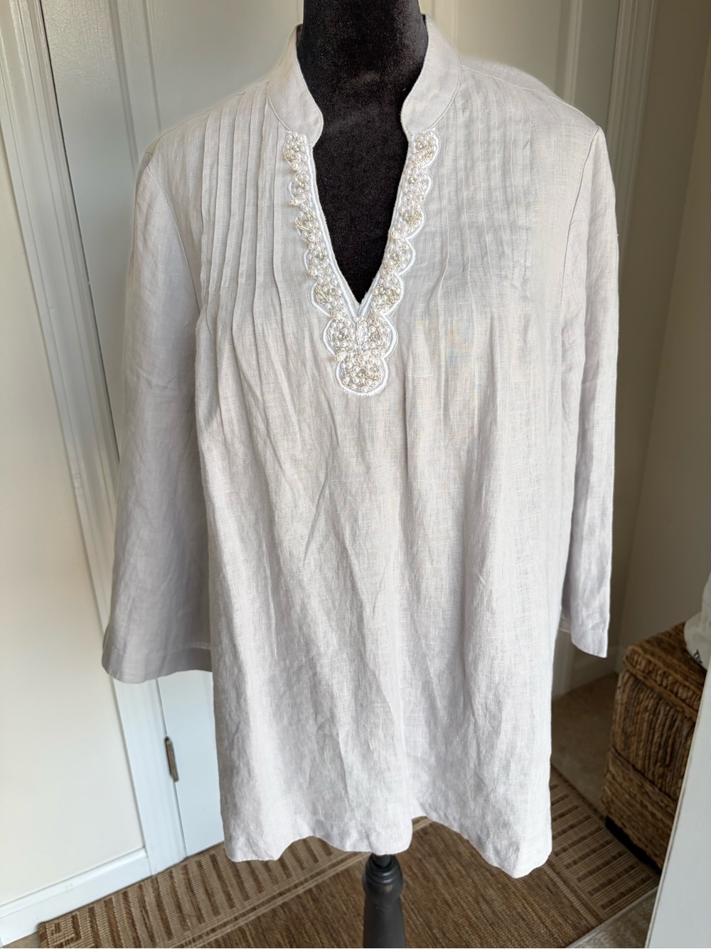NWT Chicos Beaded Blouse - Size 0.5